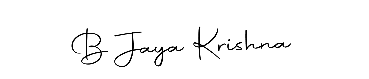 How to make B Jaya Krishna name signature. Use Autography-DOLnW style for creating short signs online. This is the latest handwritten sign. B Jaya Krishna signature style 10 images and pictures png