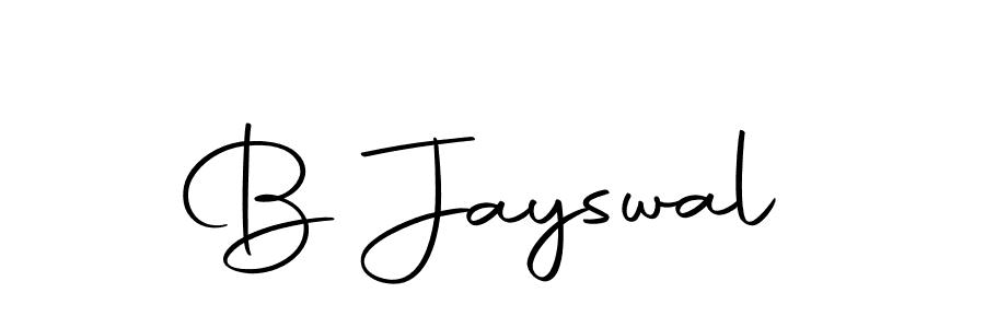 How to make B Jayswal name signature. Use Autography-DOLnW style for creating short signs online. This is the latest handwritten sign. B Jayswal signature style 10 images and pictures png