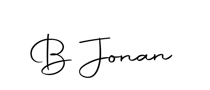 Design your own signature with our free online signature maker. With this signature software, you can create a handwritten (Autography-DOLnW) signature for name B Jonan. B Jonan signature style 10 images and pictures png