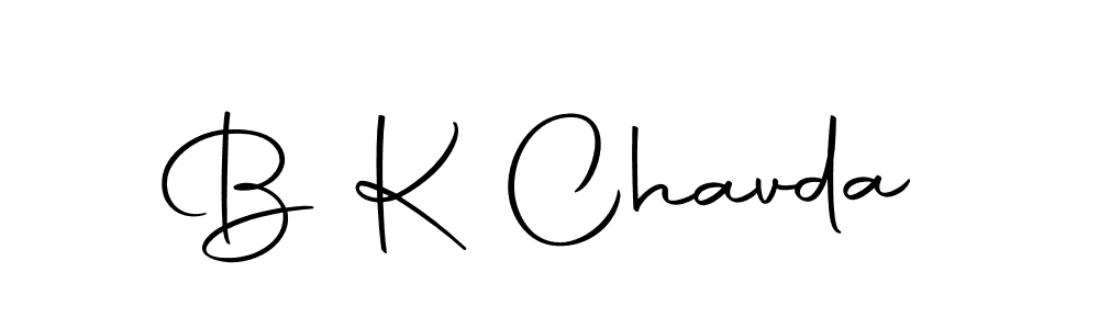 You should practise on your own different ways (Autography-DOLnW) to write your name (B K Chavda) in signature. don't let someone else do it for you. B K Chavda signature style 10 images and pictures png