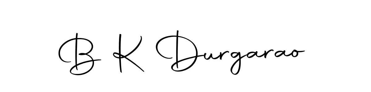The best way (Autography-DOLnW) to make a short signature is to pick only two or three words in your name. The name B K Durgarao include a total of six letters. For converting this name. B K Durgarao signature style 10 images and pictures png