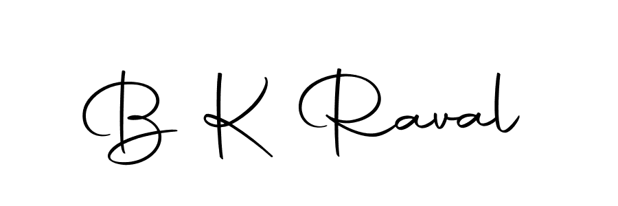 How to make B K Raval signature? Autography-DOLnW is a professional autograph style. Create handwritten signature for B K Raval name. B K Raval signature style 10 images and pictures png