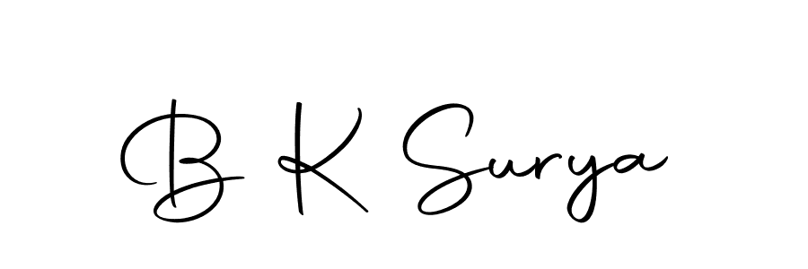 How to make B K Surya signature? Autography-DOLnW is a professional autograph style. Create handwritten signature for B K Surya name. B K Surya signature style 10 images and pictures png