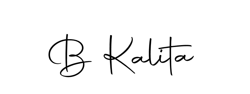 How to make B Kalita name signature. Use Autography-DOLnW style for creating short signs online. This is the latest handwritten sign. B Kalita signature style 10 images and pictures png