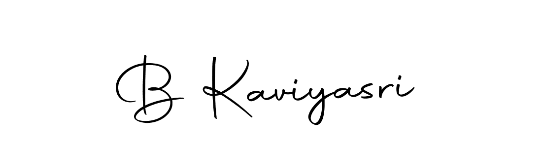 Create a beautiful signature design for name B Kaviyasri. With this signature (Autography-DOLnW) fonts, you can make a handwritten signature for free. B Kaviyasri signature style 10 images and pictures png