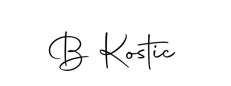 You can use this online signature creator to create a handwritten signature for the name B Kostic. This is the best online autograph maker. B Kostic signature style 10 images and pictures png