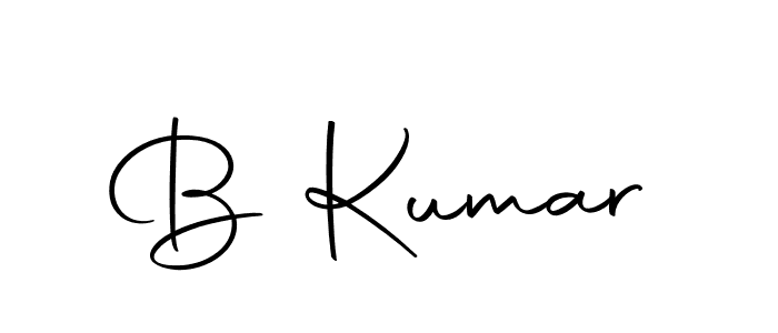 Create a beautiful signature design for name B Kumar. With this signature (Autography-DOLnW) fonts, you can make a handwritten signature for free. B Kumar signature style 10 images and pictures png