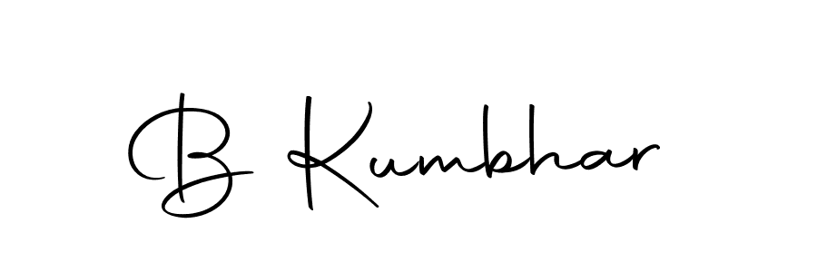 How to make B Kumbhar signature? Autography-DOLnW is a professional autograph style. Create handwritten signature for B Kumbhar name. B Kumbhar signature style 10 images and pictures png