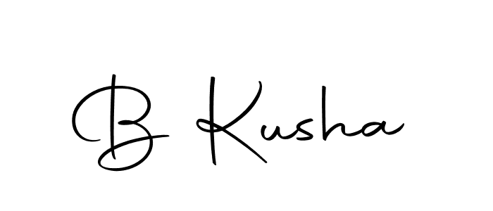 How to make B Kusha signature? Autography-DOLnW is a professional autograph style. Create handwritten signature for B Kusha name. B Kusha signature style 10 images and pictures png