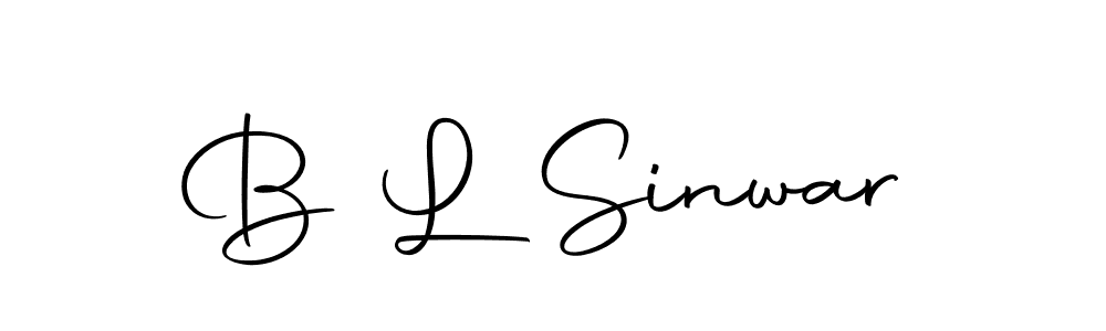 Make a beautiful signature design for name B L Sinwar. With this signature (Autography-DOLnW) style, you can create a handwritten signature for free. B L Sinwar signature style 10 images and pictures png