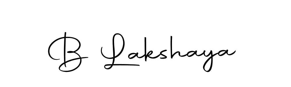 How to make B Lakshaya signature? Autography-DOLnW is a professional autograph style. Create handwritten signature for B Lakshaya name. B Lakshaya signature style 10 images and pictures png