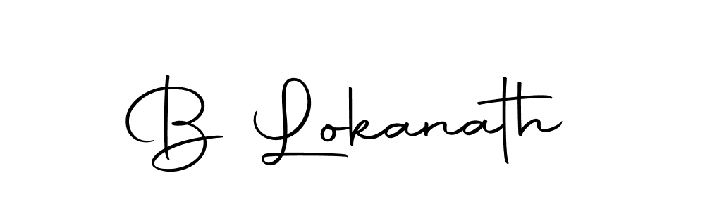 You should practise on your own different ways (Autography-DOLnW) to write your name (B Lokanath) in signature. don't let someone else do it for you. B Lokanath signature style 10 images and pictures png