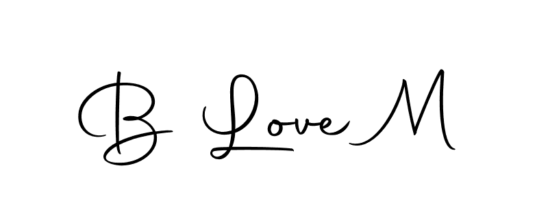 Use a signature maker to create a handwritten signature online. With this signature software, you can design (Autography-DOLnW) your own signature for name B Love M. B Love M signature style 10 images and pictures png