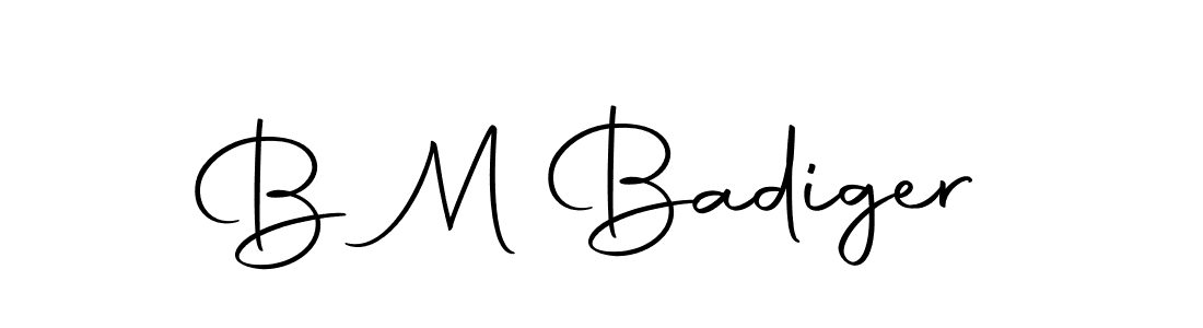 if you are searching for the best signature style for your name B M Badiger. so please give up your signature search. here we have designed multiple signature styles  using Autography-DOLnW. B M Badiger signature style 10 images and pictures png
