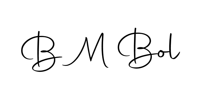 How to make B M Bol signature? Autography-DOLnW is a professional autograph style. Create handwritten signature for B M Bol name. B M Bol signature style 10 images and pictures png