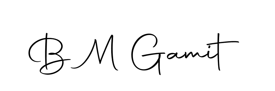 How to make B M Gamit signature? Autography-DOLnW is a professional autograph style. Create handwritten signature for B M Gamit name. B M Gamit signature style 10 images and pictures png