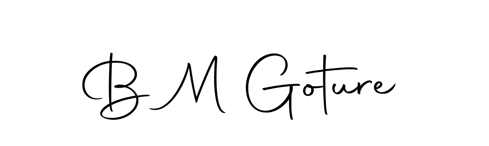 B M Goture stylish signature style. Best Handwritten Sign (Autography-DOLnW) for my name. Handwritten Signature Collection Ideas for my name B M Goture. B M Goture signature style 10 images and pictures png