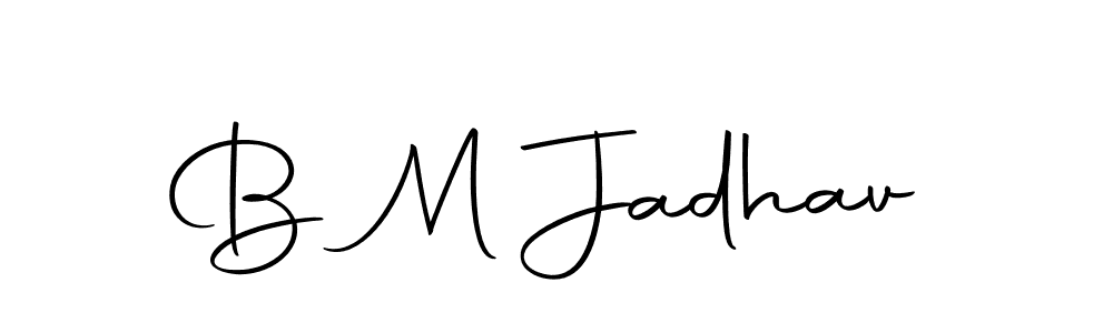 B M Jadhav stylish signature style. Best Handwritten Sign (Autography-DOLnW) for my name. Handwritten Signature Collection Ideas for my name B M Jadhav. B M Jadhav signature style 10 images and pictures png