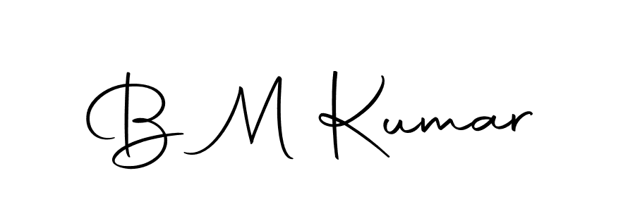 How to make B M Kumar name signature. Use Autography-DOLnW style for creating short signs online. This is the latest handwritten sign. B M Kumar signature style 10 images and pictures png