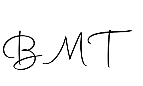 Create a beautiful signature design for name B M T. With this signature (Autography-DOLnW) fonts, you can make a handwritten signature for free. B M T signature style 10 images and pictures png