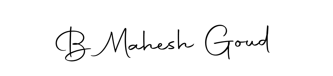 Create a beautiful signature design for name B Mahesh Goud. With this signature (Autography-DOLnW) fonts, you can make a handwritten signature for free. B Mahesh Goud signature style 10 images and pictures png