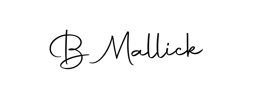 The best way (Autography-DOLnW) to make a short signature is to pick only two or three words in your name. The name B Mallick include a total of six letters. For converting this name. B Mallick signature style 10 images and pictures png