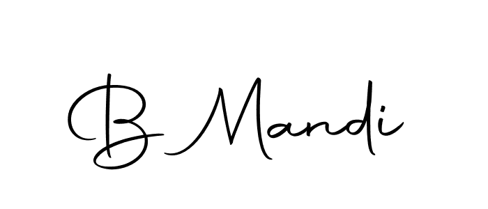 Make a beautiful signature design for name B Mandi. With this signature (Autography-DOLnW) style, you can create a handwritten signature for free. B Mandi signature style 10 images and pictures png