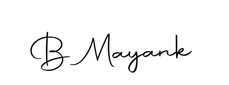 How to make B Mayank signature? Autography-DOLnW is a professional autograph style. Create handwritten signature for B Mayank name. B Mayank signature style 10 images and pictures png