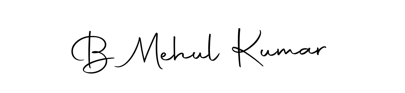 Design your own signature with our free online signature maker. With this signature software, you can create a handwritten (Autography-DOLnW) signature for name B Mehul Kumar. B Mehul Kumar signature style 10 images and pictures png