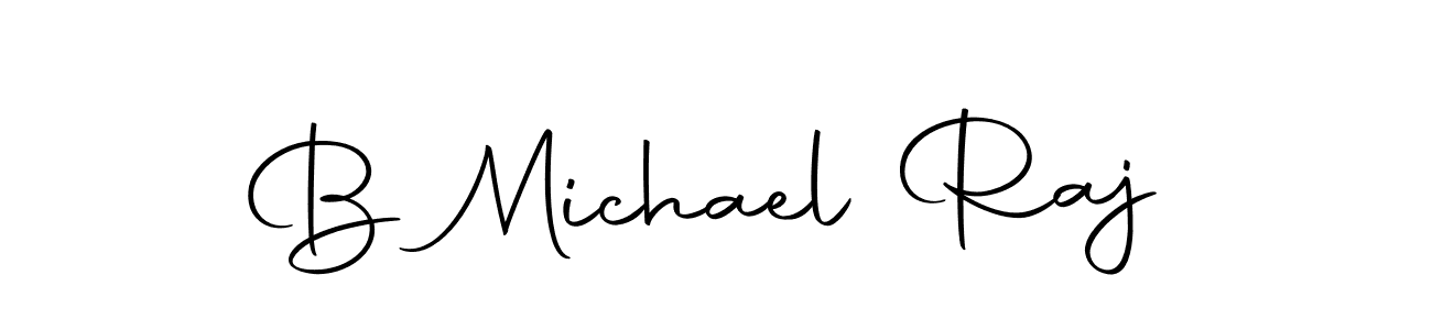 Design your own signature with our free online signature maker. With this signature software, you can create a handwritten (Autography-DOLnW) signature for name B Michael Raj. B Michael Raj signature style 10 images and pictures png