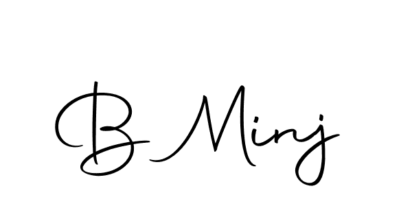 B Minj stylish signature style. Best Handwritten Sign (Autography-DOLnW) for my name. Handwritten Signature Collection Ideas for my name B Minj. B Minj signature style 10 images and pictures png