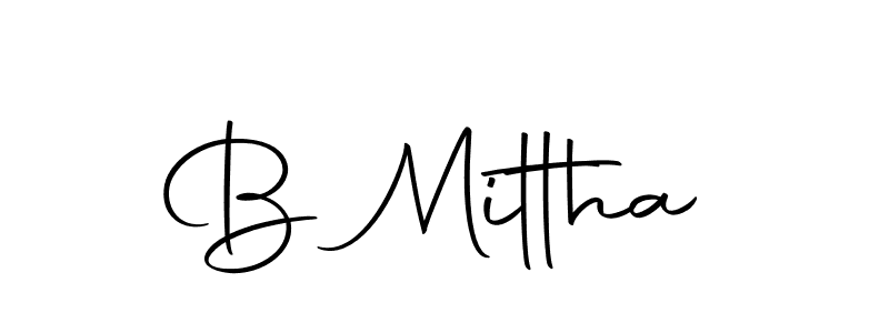 Here are the top 10 professional signature styles for the name B Mittha. These are the best autograph styles you can use for your name. B Mittha signature style 10 images and pictures png