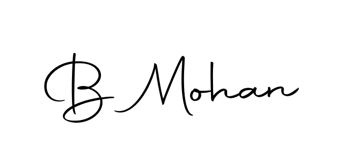 Design your own signature with our free online signature maker. With this signature software, you can create a handwritten (Autography-DOLnW) signature for name B Mohan. B Mohan signature style 10 images and pictures png