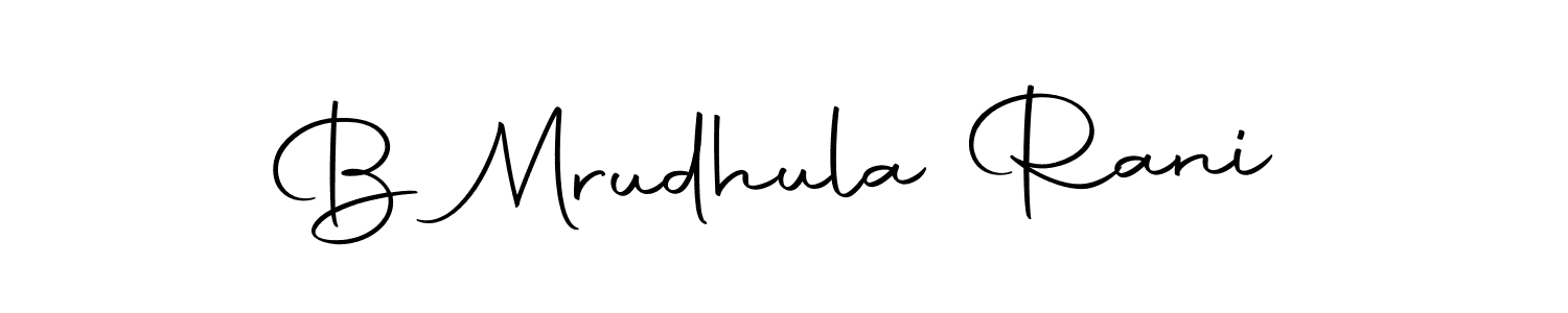 Design your own signature with our free online signature maker. With this signature software, you can create a handwritten (Autography-DOLnW) signature for name B Mrudhula Rani. B Mrudhula Rani signature style 10 images and pictures png