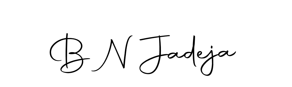 The best way (Autography-DOLnW) to make a short signature is to pick only two or three words in your name. The name B N Jadeja include a total of six letters. For converting this name. B N Jadeja signature style 10 images and pictures png
