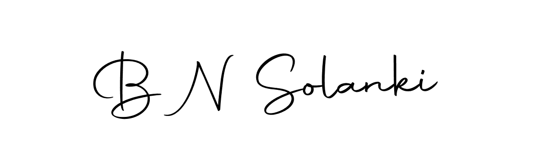 Make a beautiful signature design for name B N Solanki. With this signature (Autography-DOLnW) style, you can create a handwritten signature for free. B N Solanki signature style 10 images and pictures png