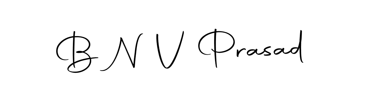 Create a beautiful signature design for name B N V Prasad. With this signature (Autography-DOLnW) fonts, you can make a handwritten signature for free. B N V Prasad signature style 10 images and pictures png