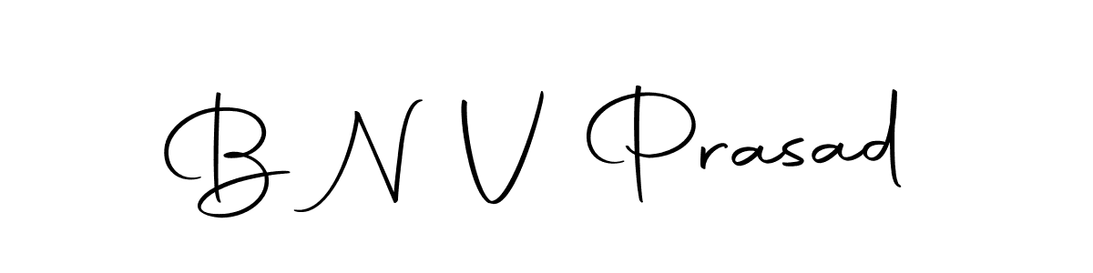 Create a beautiful signature design for name B N V Prasad. With this signature (Autography-DOLnW) fonts, you can make a handwritten signature for free. B N V Prasad signature style 10 images and pictures png