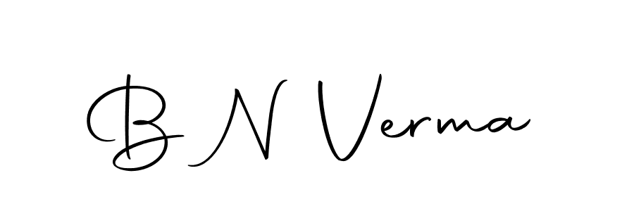 Design your own signature with our free online signature maker. With this signature software, you can create a handwritten (Autography-DOLnW) signature for name B N Verma. B N Verma signature style 10 images and pictures png