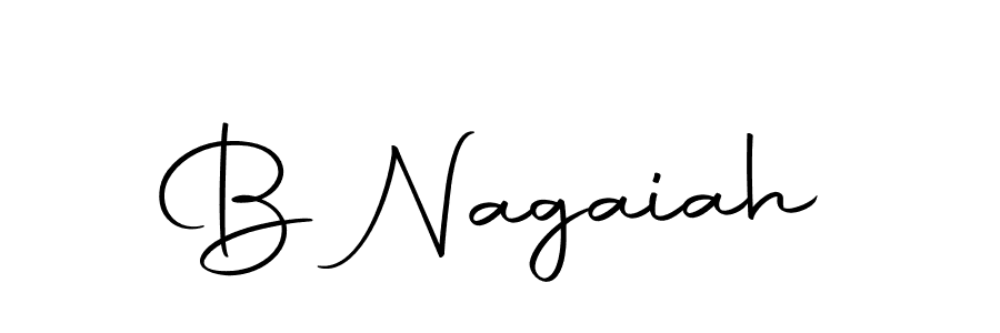 Make a beautiful signature design for name B Nagaiah. With this signature (Autography-DOLnW) style, you can create a handwritten signature for free. B Nagaiah signature style 10 images and pictures png