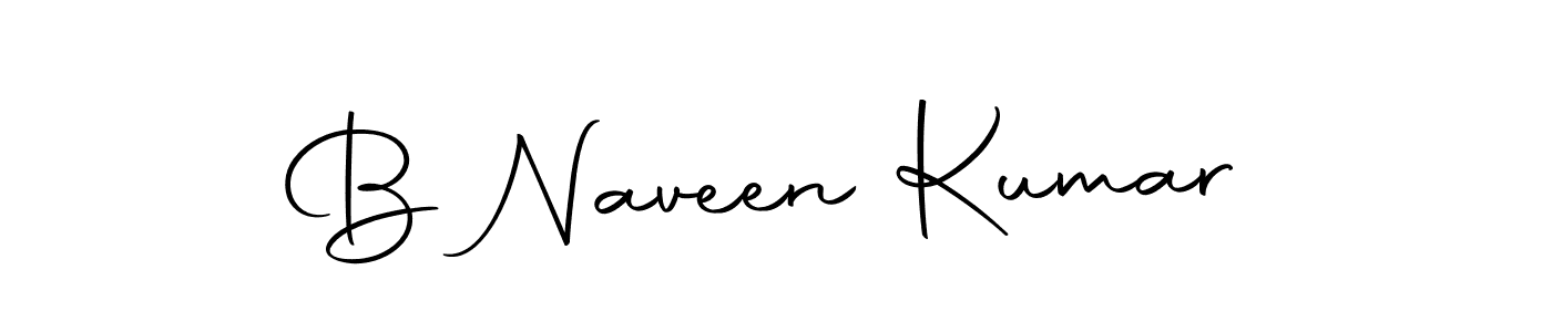 Use a signature maker to create a handwritten signature online. With this signature software, you can design (Autography-DOLnW) your own signature for name B Naveen Kumar. B Naveen Kumar signature style 10 images and pictures png