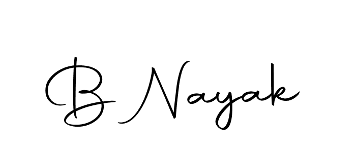 How to make B Nayak signature? Autography-DOLnW is a professional autograph style. Create handwritten signature for B Nayak name. B Nayak signature style 10 images and pictures png