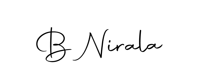 Design your own signature with our free online signature maker. With this signature software, you can create a handwritten (Autography-DOLnW) signature for name B Nirala. B Nirala signature style 10 images and pictures png