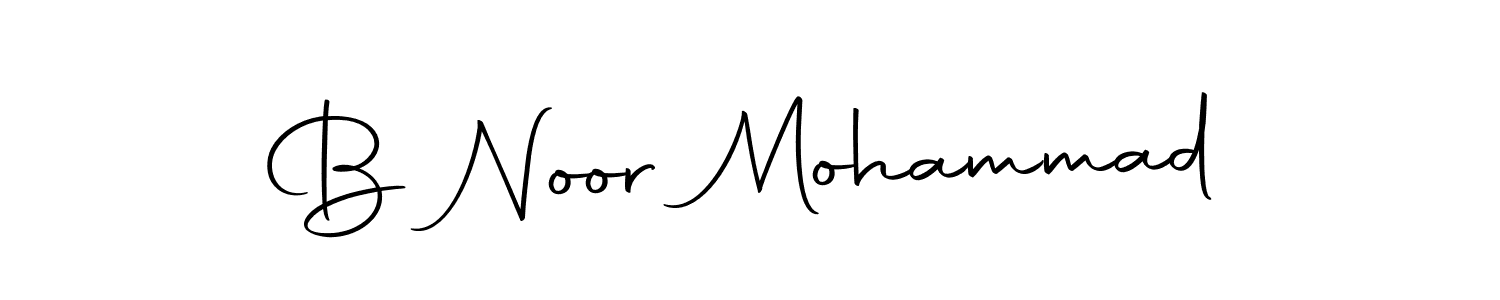 Make a beautiful signature design for name B Noor Mohammad. With this signature (Autography-DOLnW) style, you can create a handwritten signature for free. B Noor Mohammad signature style 10 images and pictures png