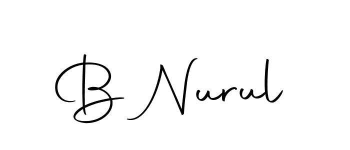 Make a beautiful signature design for name B Nurul. With this signature (Autography-DOLnW) style, you can create a handwritten signature for free. B Nurul signature style 10 images and pictures png