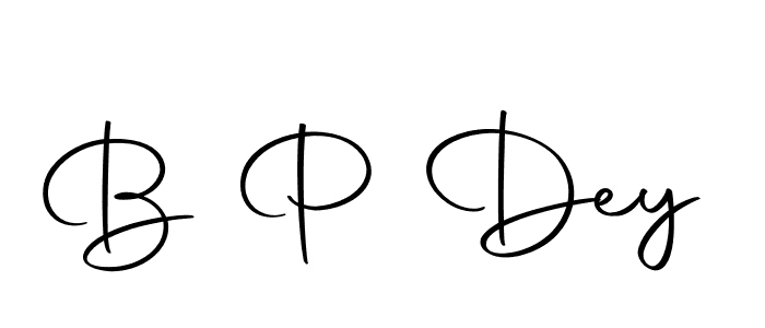 Create a beautiful signature design for name B P Dey. With this signature (Autography-DOLnW) fonts, you can make a handwritten signature for free. B P Dey signature style 10 images and pictures png