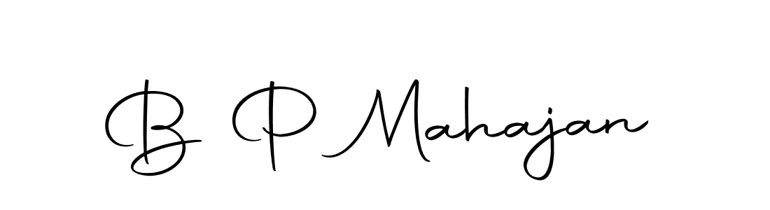 Create a beautiful signature design for name B P Mahajan. With this signature (Autography-DOLnW) fonts, you can make a handwritten signature for free. B P Mahajan signature style 10 images and pictures png