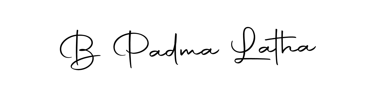 Also we have B Padma Latha name is the best signature style. Create professional handwritten signature collection using Autography-DOLnW autograph style. B Padma Latha signature style 10 images and pictures png