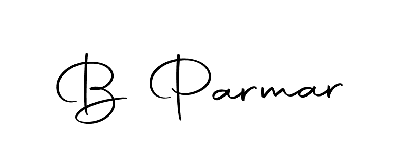 Create a beautiful signature design for name B Parmar. With this signature (Autography-DOLnW) fonts, you can make a handwritten signature for free. B Parmar signature style 10 images and pictures png