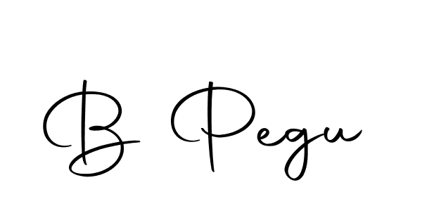 Make a beautiful signature design for name B Pegu. With this signature (Autography-DOLnW) style, you can create a handwritten signature for free. B Pegu signature style 10 images and pictures png